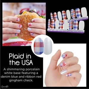 Color Street Plaid In The USA Nail Polish Strips